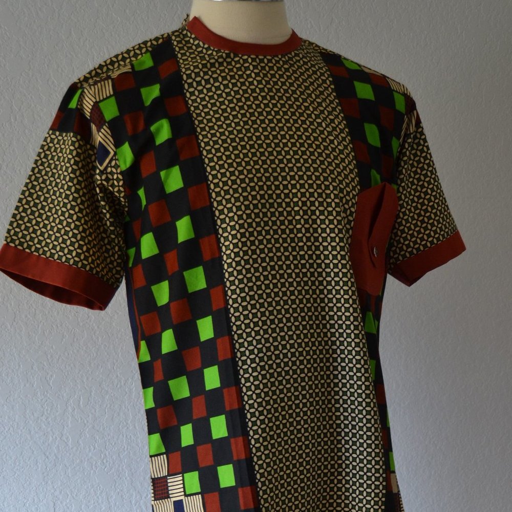 9JA STYLE MEN'S 2 PCS SLIM-FIT DASHIKI OUTFITS SUITS- NEW SIZE 44 REG.